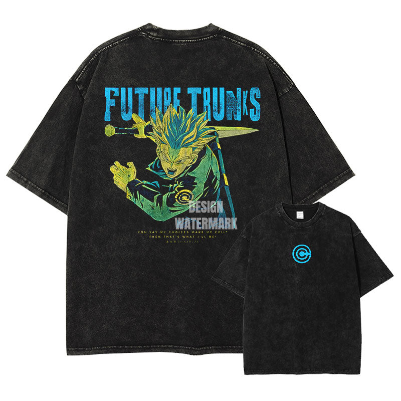 [Dragon Ball] TRUNKS Oversized Vintage T-shirt