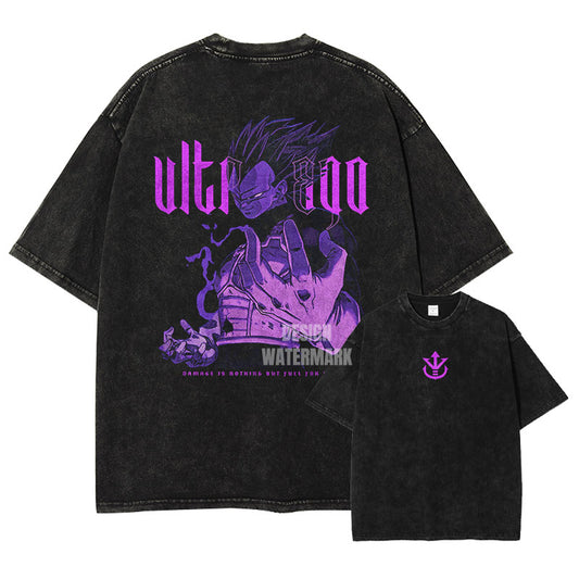 [Dragon Ball] VEGETA Oversized Vintage T-shirt