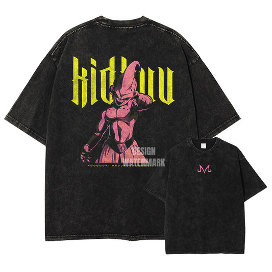 [Dragon Ball] MAJIN BUU Oversized Vintage T-shirt