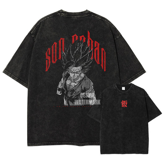 [Dragon Ball] GOHAN Oversized Vintage T-shirt