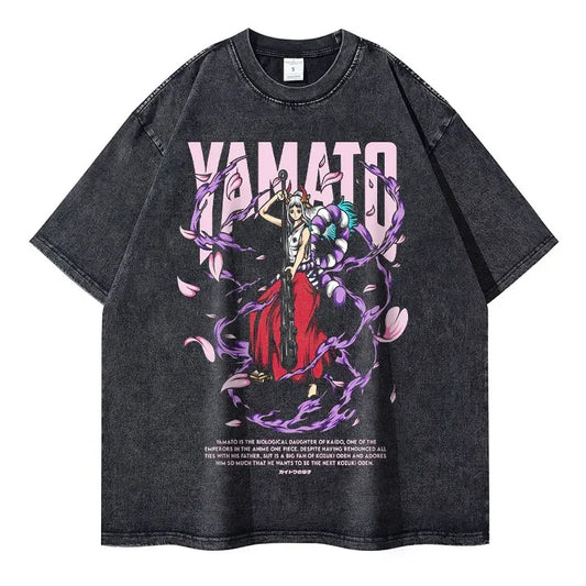 [One Piece] YAMATO Oversized Vintage T-shirt