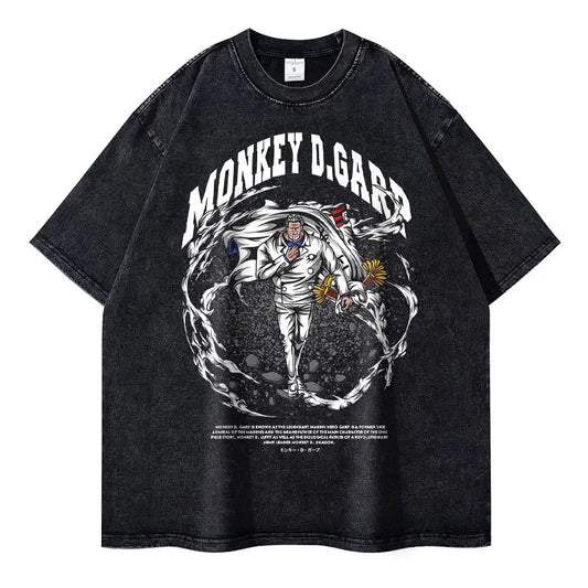 [One Piece] GARP Oversized Vintage T-shirt
