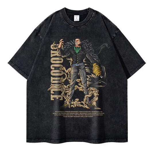 [One Piece] CROCODILE Oversized Vintage T-shirt