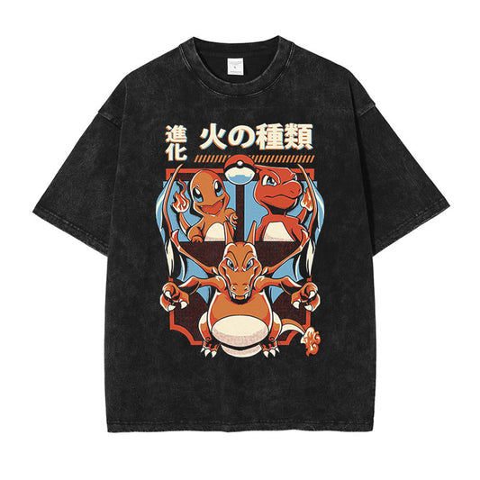 [Pokémon] CHARIZARD Oversized Vintage T-shirt