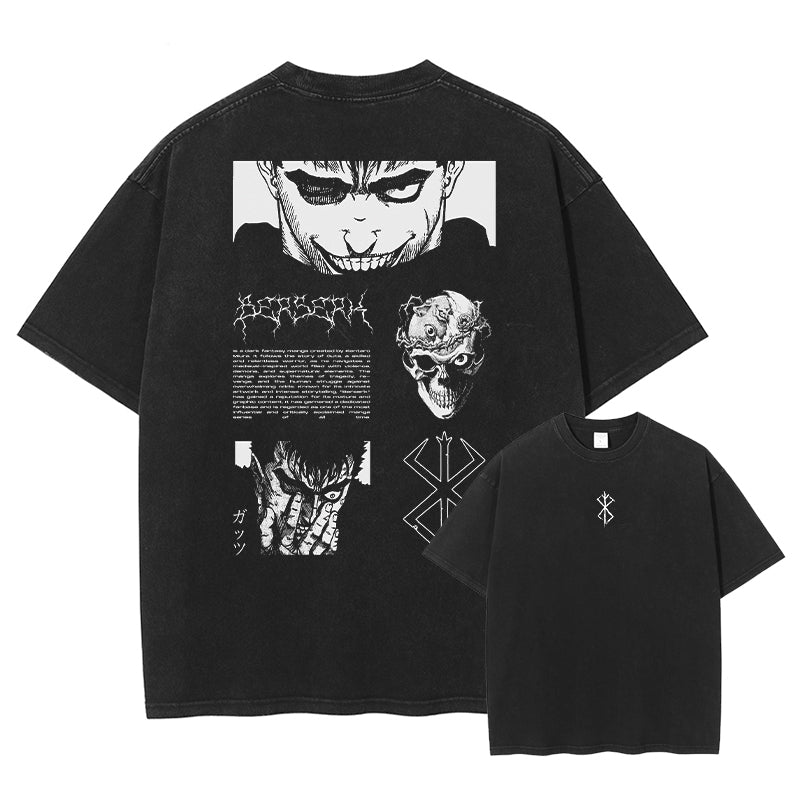 [Berserk] Oversized Vintage T-shirt