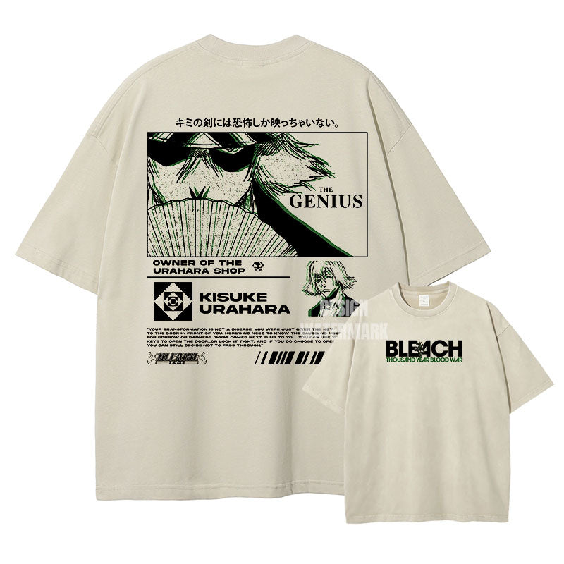 [Bleach] KISUKE Oversized Apricot T-shirt