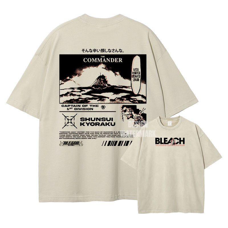 [Bleach] SHUNSUI Oversized Apricot T-shirt