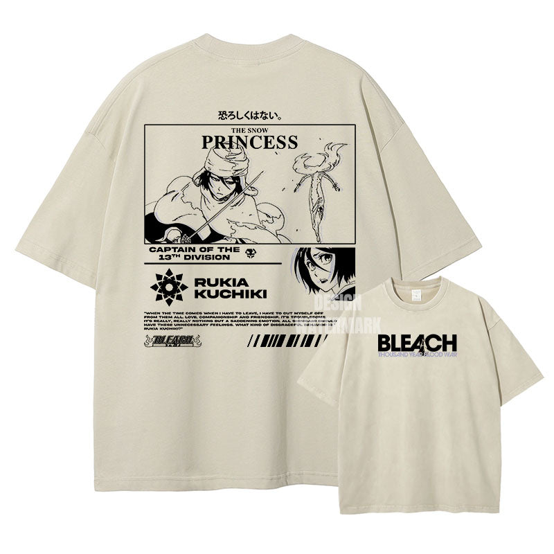 [Bleach] RUKIA Oversized Apricot T-shirt