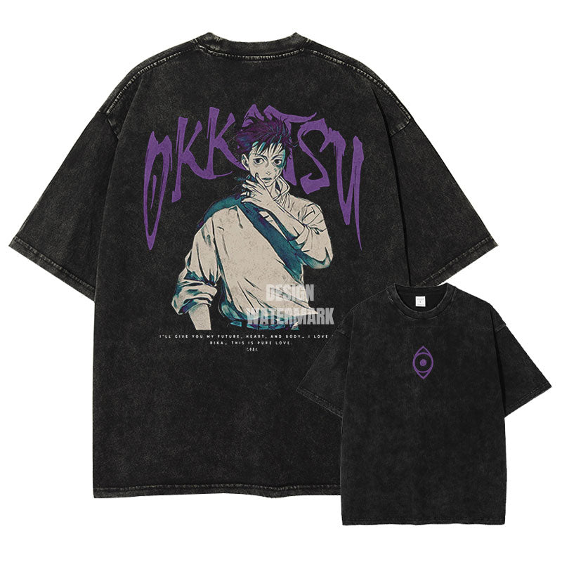 [Jujutsu Kaisen] OKKOTSU Oversized Vintage T-shirt