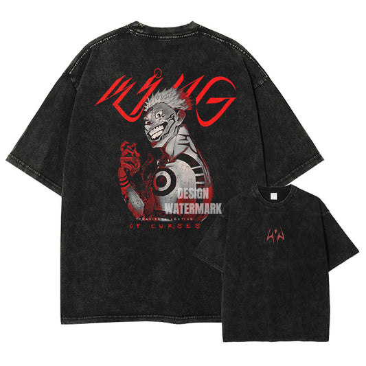 [Jujutsu Kaisen] SUKUNA Oversized Vintage T-shirt