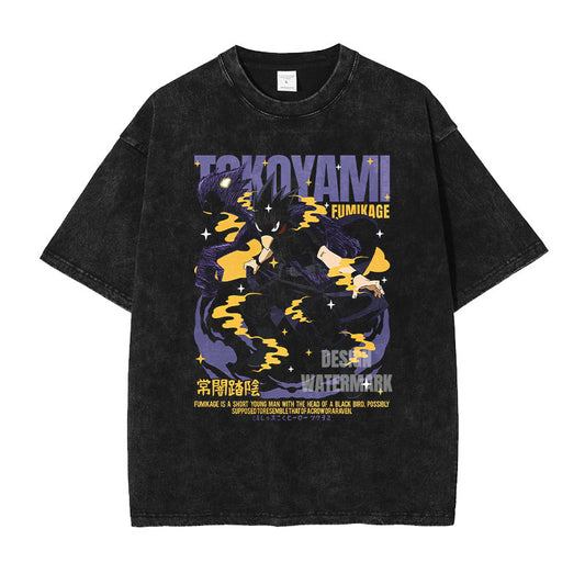 [My Hero Academia] TOKOYAMI Oversized Vintage T-shirt