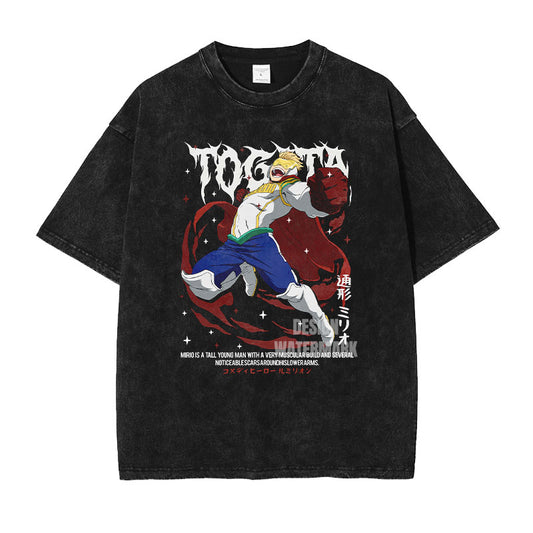 [My Hero Academia] TOGATA Oversized Vintage T-shirt