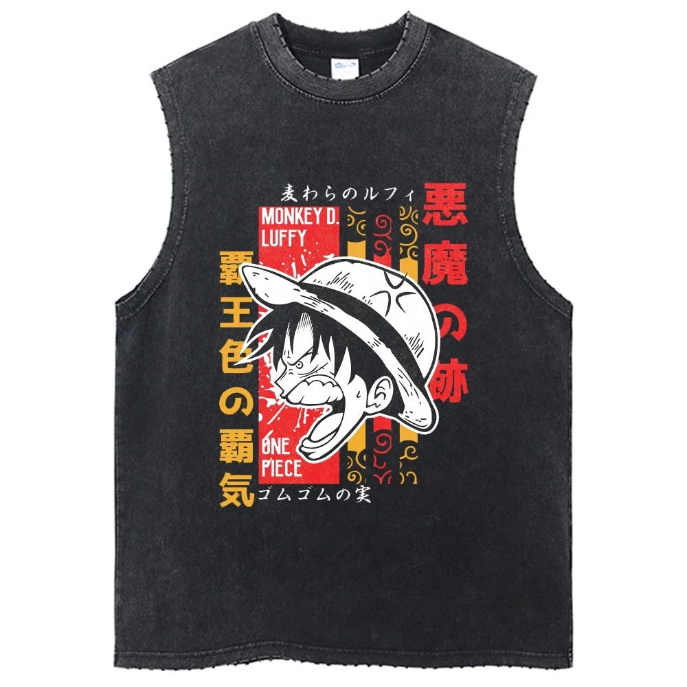 [One Piece] LUFFY Oversized Tank Top