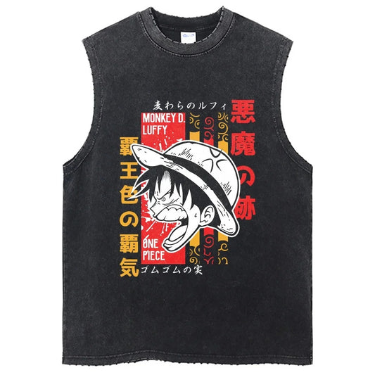 [One Piece] LUFFY Oversized Tank Top